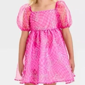 Barbie Pink Polyester Dress